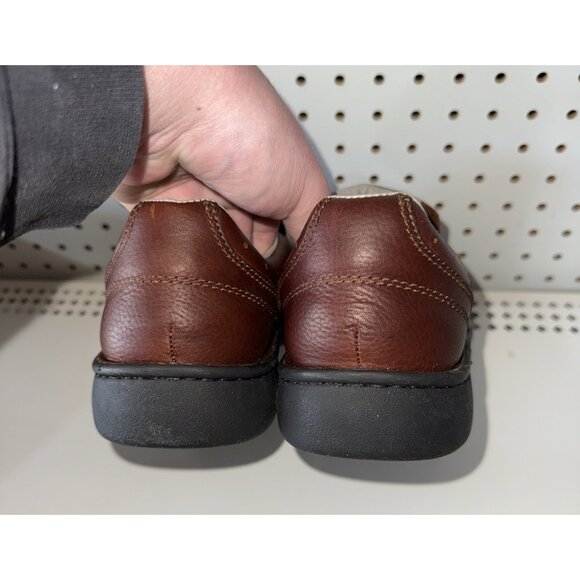 RedHead Marston Mens Leather Slip On Casual Loafers Shoes Size 9.5 WIDE Brown - Picture 3 of 9